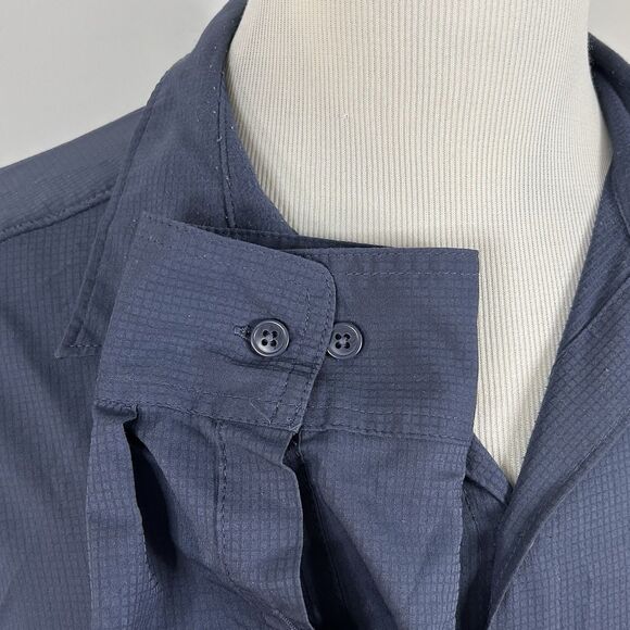 Columbia XL Omni Shield Vented Fishing Outdoor Shirt Blue Polyester Button Front - Picture 4 of 5